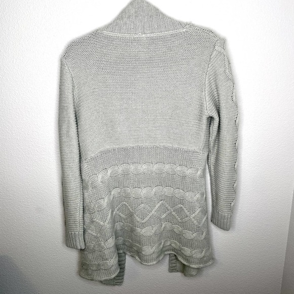 Monoreno Gray Long Sleeve Button Cozy Comfy Cardigan Sweater Size Small - Picture 3 of 11